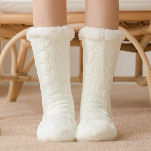 New Women Socks Winter Warm Thicken Soft Sleep Socks Room Floor Indoor Fleece Thermal Sweets Chenille Carpet Wolen Slipper Socks