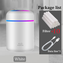 Load image into Gallery viewer, Portable 300ml Electric Air Humidifier Aroma Oil Diffuser USB Cool Mist Sprayer with Colorful Night Light for Home Car