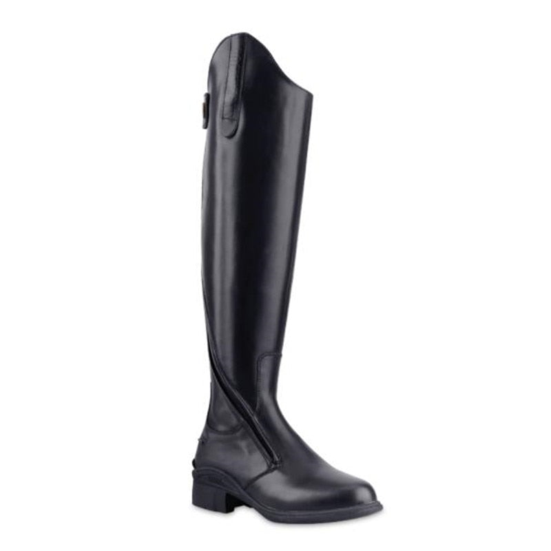 Cavassion  Jodhpur  Equestrian Oblique Zipper Boots Horse Riding Equipment Unique Design Exquisite Gloss Cowhide Leather
