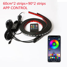 Load image into Gallery viewer, Car Charssis Flexible LED Strip Light LED Underbody Remote /APP Control RGB Neon Lights Ambient Atmosphere Auto Decorative Lamp