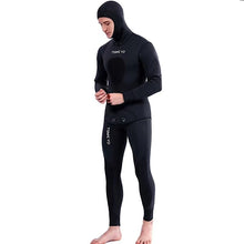 Load image into Gallery viewer, 2022 Neoprene Scuba Diving wetsuit 3/5 mm Winter Warm  Men Hood Surfing Front Zipper Snorkeling Spearfishing Hooded Diving Suit