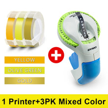 Load image into Gallery viewer, 3D Label Machine For Dymo 12965 Manual Label Maker 3D Embossing Label Printer DIY Print 9mm Dymo 3D Embossing Tape PVC Label