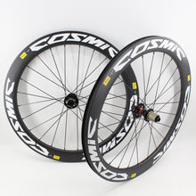Load image into Gallery viewer, New 700C Road Bike Matt UD full carbon bicycle disc brake wheelset carbon tubular clincher tubeless rims 38/50/60/88mm Free ship