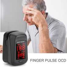 Load image into Gallery viewer, HOT! Blood Oxygen Monitor Finger Pulse Oximeter Oxygen Saturation Monitor Fast Shipping within 24hours (without Battery)