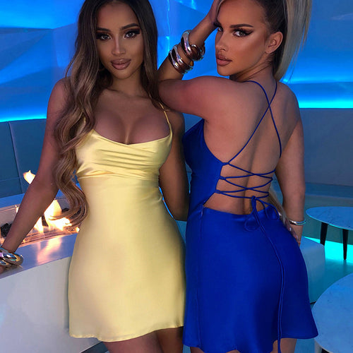 HOT Summer For 2022 Tank Strap Designer Clothes Backless Casual Evening Party Sexy WomenS Prom One Piece Basic Corset Mini Dress