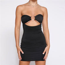 Load image into Gallery viewer, HOT Summer For 2022 Tank Strap Women&#39;s Clothes Print Tube Top Casual Evening Party Sexy Folds Prom Cutou Corset Mini Dress