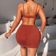 Load image into Gallery viewer, HOT Summer For 2022 Tank Strap Women&#39;s Clothes Spaghetti Strap Casual Evening Party Sexy Black Hollow out Prom Corset Mini Dress