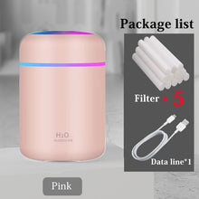 Load image into Gallery viewer, Portable 300ml Electric Air Humidifier Aroma Oil Diffuser USB Cool Mist Sprayer with Colorful Night Light for Home Car