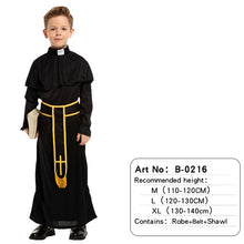 Load image into Gallery viewer, Halloween Medieval Boy Girls Cosplay Costumes Birthday Party Children Adult Men Magician Costume Sets