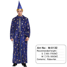 Load image into Gallery viewer, Halloween Medieval Boy Girls Cosplay Costumes Birthday Party Children Adult Men Magician Costume Sets
