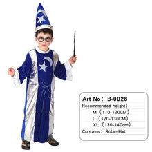 Load image into Gallery viewer, Halloween Medieval Boy Girls Cosplay Costumes Birthday Party Children Adult Men Magician Costume Sets
