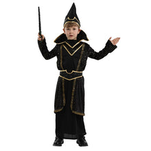 Load image into Gallery viewer, Halloween Medieval Boy Girls Cosplay Costumes Birthday Party Children Adult Men Magician Costume Sets