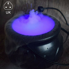 Load image into Gallery viewer, Halloween Witch Pot Smoke Machine LED Humidifier Color Changing Creepy Decor Halloween Party DIY Scene Layout Prank Toy