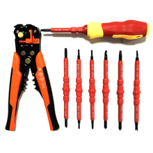 Load image into Gallery viewer, Hand Tool Set Advanced Insulation Electrician Pen Kit Screwdriver Set Automatic Wire Stripper Tubular Crimping Tools Pliers