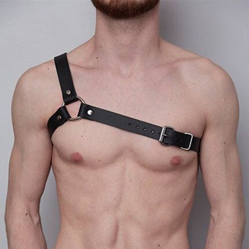 Handmade PU Leather Harness Fetish Men Gay Underwear Gothic Harajuku Punk Style Adjustable Body Chest Harness Bdsm Bondage Belt