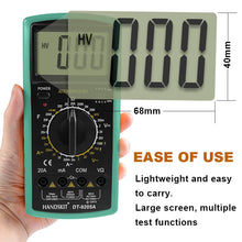 Load image into Gallery viewer, Handskit Multimeter AC DC Digital Multimeter Professional Tester Meter Voltmeter Digital LCD Display 2000 counts Meter Tester