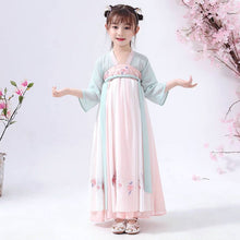 Load image into Gallery viewer, Hanfu Tang Suit for Girl Summer Children Fairy Costume Chinese Style Stage Dress Outfit for Kids Traditional Girl Dress China