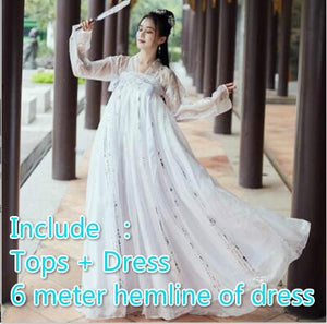 Hanfu Women Costume Elegant Traditional Chinese Style Hanfu Princess Dress Ancient Folk Tang Suit Fairy Performance Clothing