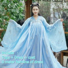 Load image into Gallery viewer, Hanfu Women Costume Elegant Traditional Chinese Style Hanfu Princess Dress Ancient Folk Tang Suit Fairy Performance Clothing