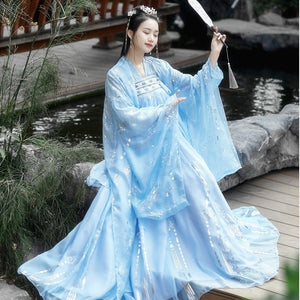Hanfu Women Costume Elegant Traditional Chinese Style Hanfu Princess Dress Ancient Folk Tang Suit Fairy Performance Clothing