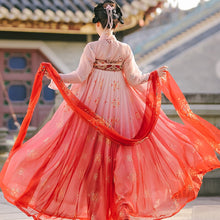 Load image into Gallery viewer, Hanfu Women Dress Chinese Style Fairy Princess Red Hanfu Traditional Female Clothes Ancient Classical Dance Costumes DQL3471