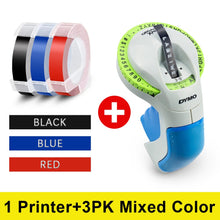 Load image into Gallery viewer, 3D Label Machine For Dymo 12965 Manual Label Maker 3D Embossing Label Printer DIY Print 9mm Dymo 3D Embossing Tape PVC Label