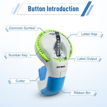 Load image into Gallery viewer, 3D Label Machine For Dymo 12965 Manual Label Maker 3D Embossing Label Printer DIY Print 9mm Dymo 3D Embossing Tape PVC Label