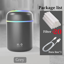 Load image into Gallery viewer, Portable 300ml Electric Air Humidifier Aroma Oil Diffuser USB Cool Mist Sprayer with Colorful Night Light for Home Car