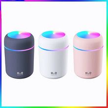 Load image into Gallery viewer, Portable 300ml Electric Air Humidifier Aroma Oil Diffuser USB Cool Mist Sprayer with Colorful Night Light for Home Car