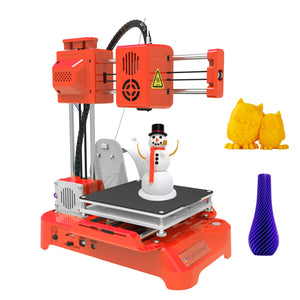 EasyThreed Mini Desktop 3D Printer For Kids 3D Printer 100x100x100mm Print Size No Heated Bed One-Key Printing With PLA Filament