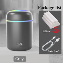 Load image into Gallery viewer, Portable 300ml Electric Air Humidifier Aroma Oil Diffuser USB Cool Mist Sprayer with Colorful Night Light for Home Car