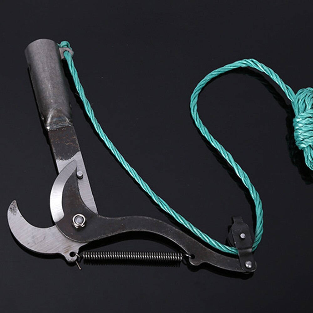 High-Altitude Extension Lopper Branch Scissors Extendable Fruit Tree Pruning Saw Cutter Garden Trimmer Tool With Rope