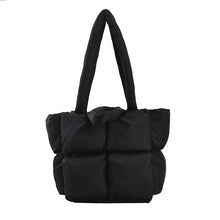 Load image into Gallery viewer, High Capacity Winter Big Tote Padded Handbags Designer Women Shoulder Bags Side 2022 Hit Luxury Fashion Large Hand Bag Purses