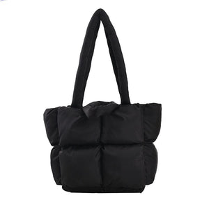 High Capacity Winter Big Tote Padded Handbags Designer Women Shoulder Bags Side 2022 Hit Luxury Fashion Large Hand Bag Purses