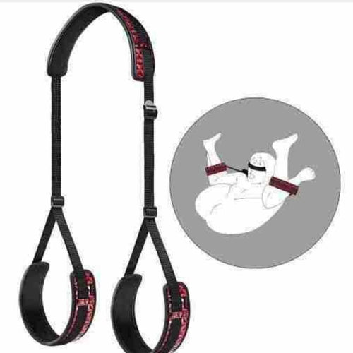 High Quality Diamond Grain Leather Quality Adult Bondage Equipment SM Fun Split Leg Strap Sex Tools for Couples Sex Position 18