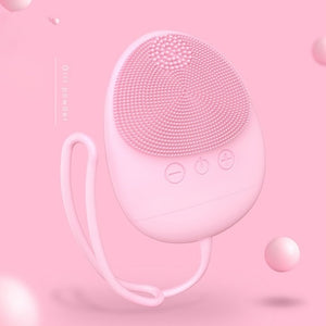 High Quality Facial Cleansing Brush Sonic Vibration Face Cleaner Silicone Deep Pore Cleaning Electric Waterproof Massage Soft