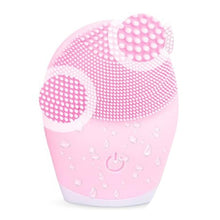 Load image into Gallery viewer, High Quality Facial Cleansing Brush Sonic Vibration Face Cleaner Silicone Deep Pore Cleaning Electric Waterproof Massage Soft