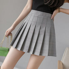 Load image into Gallery viewer, High Quality Women Summer Skirts 2021 Fashion Korean Style Cute Plaid Pleated Skirts Empire Wiast Mini Skirt Women