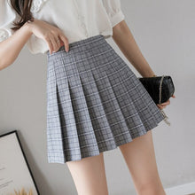 Load image into Gallery viewer, High Quality Women Summer Skirts 2021 Fashion Korean Style Cute Plaid Pleated Skirts Empire Wiast Mini Skirt Women