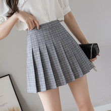 Load image into Gallery viewer, High Quality Women Summer Skirts 2021 Fashion Korean Style Cute Plaid Pleated Skirts Empire Wiast Mini Skirt Women