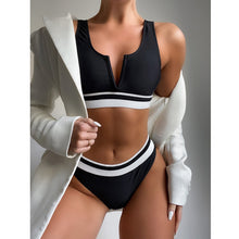 Load image into Gallery viewer, High Waist Bikini 2021 New Sexy Swimwear Women Bandeau Swimsuit Push Up Bathing Suits Summer Beach Wear Swimming Suit Bikini Set