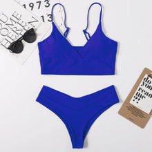 Load image into Gallery viewer, High Waist Bikini 2021 Women Swimwear Female Swimsuits Black Sexy Thong Bikinis Set Beach Wear Swimming for Women Bathing Suit