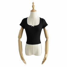 Load image into Gallery viewer, High Waist Stretch Side Drawstring Skirt Slim Fit Hip Knit Short Skirt Sexy Versatile Fashion Mini Skirt Black White Y2k Clothes