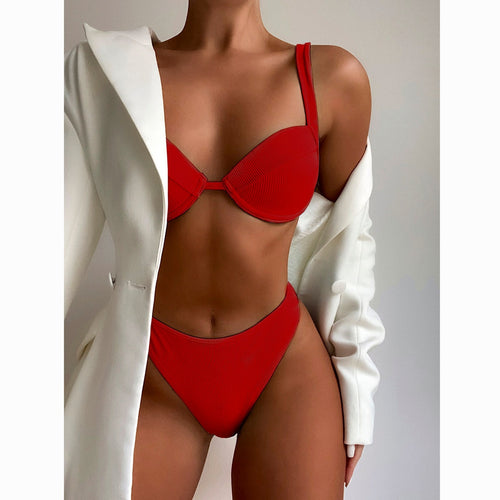 High Waisted Bikini 2021 Push Up Swimsuit Female Bikini Set Sexy Women Swimwear Biquini Bathing Suit Swimming Suits Beachwear