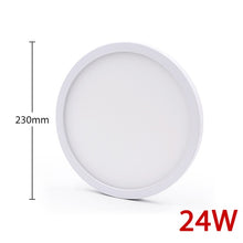 Load image into Gallery viewer, High brightness LED Circular Panel Light 6W 9W 13W 18W 24W Surface Mounted led ceiling light AC 85-265V lampada led lamp