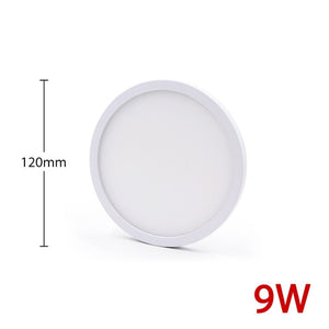 High brightness LED Circular Panel Light 6W 9W 13W 18W 24W Surface Mounted led ceiling light AC 85-265V lampada led lamp