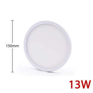 High brightness LED Circular Panel Light 6W 9W 13W 18W 24W Surface Mounted led ceiling light AC 85-265V lampada led lamp