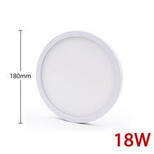 Load image into Gallery viewer, High brightness LED Circular Panel Light 6W 9W 13W 18W 24W Surface Mounted led ceiling light AC 85-265V lampada led lamp