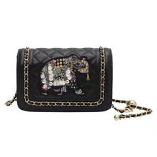 Load image into Gallery viewer, High-end design handbags 2022 new elephant embroidery thread one-shoulder small square bag Western-style messenger handbags