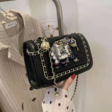 Load image into Gallery viewer, High-end design handbags 2022 new elephant embroidery thread one-shoulder small square bag Western-style messenger handbags